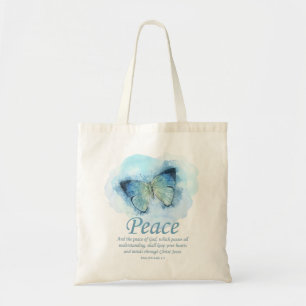 Tote Bag La Bible chrétienne des femmes Verse Papillon : Pa