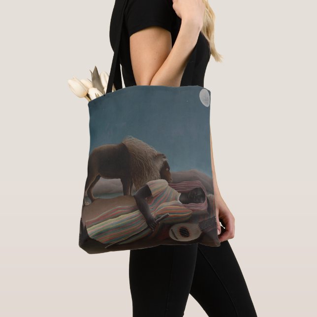 Tote Bag La Bohémienne endormie d'Henri Rousseau, Art Vinta (De près)
