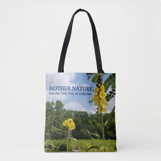 Tote Bag La boîte de Crayons de Mère Nature (Devant)