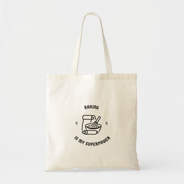 Tote Bag La boulangerie est ma superpuissance (Devant)