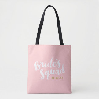 Tote Bag La brigade de la mariée blush Personnalisée Parti