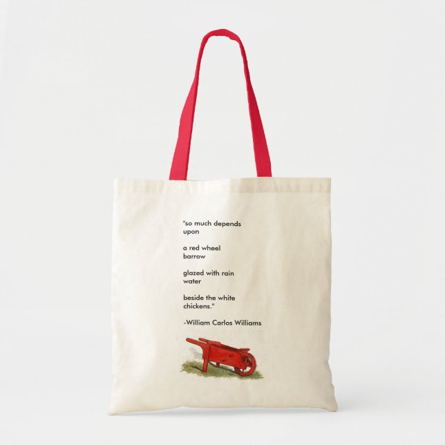 Tote Bag "La brouette rouge " (Devant)