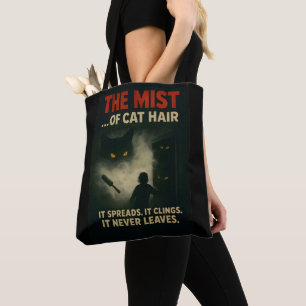 Tote Bag La Brume de Poils de Chat Parodie Horreur