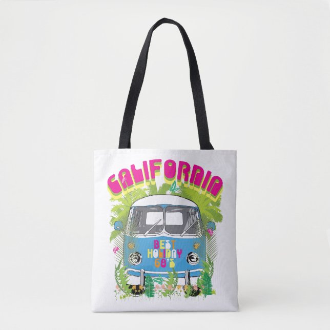 Tote Bag La Californie surfant Van (Devant)