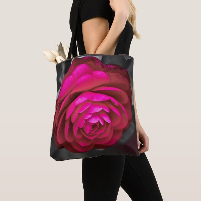Tote Bag La Camélia rose  (De près)