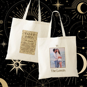 Tote Bag La Carte de Tarot Amoureux Signifie   Photo en cou