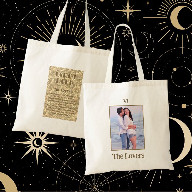 Tote Bag La Carte de Tarot Amoureux Signifie | Photo en cou (Créateur téléchargé)
