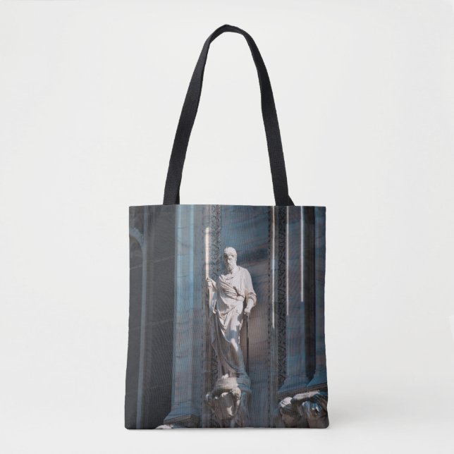 Tote Bag La cathédrale de Milan statue d'architecture monum (Devant)