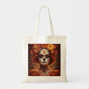 Tote Bag La Catrina Souci Dia de los Muertos Crâne de Sucre