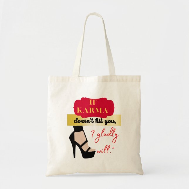 TOTE BAG LA CITATION DE KARMA (Devant)