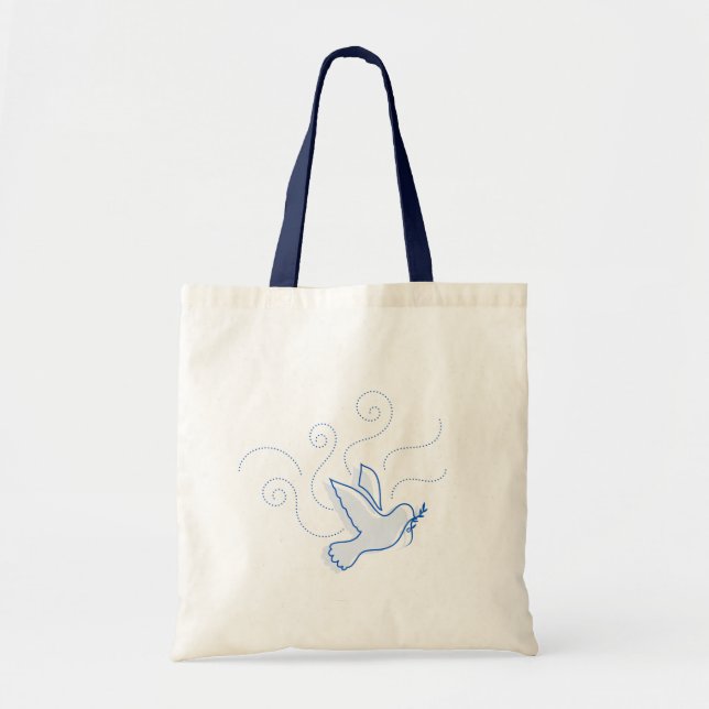 Tote Bag La colombe de la paix. Paix. (Devant)
