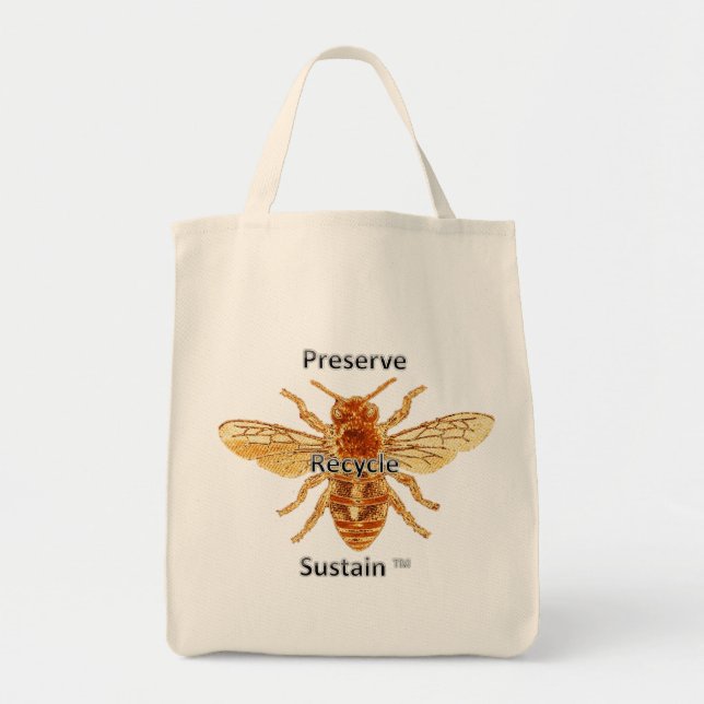 Tote Bag La conserve, réutilisent, soutiennent le vin (Devant)