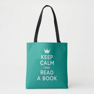 Tote Bag La couleur Editable livresque gardent le calme et