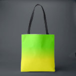 Tote Bag La couleur jaune verte et au néon au néon d'ombre<br><div class="desc">Le jaune au néon de soleil lumineux se fane dans une tache floue d'ombre avec le vert au néon pour un éclair d'éclat et de lumière</div>