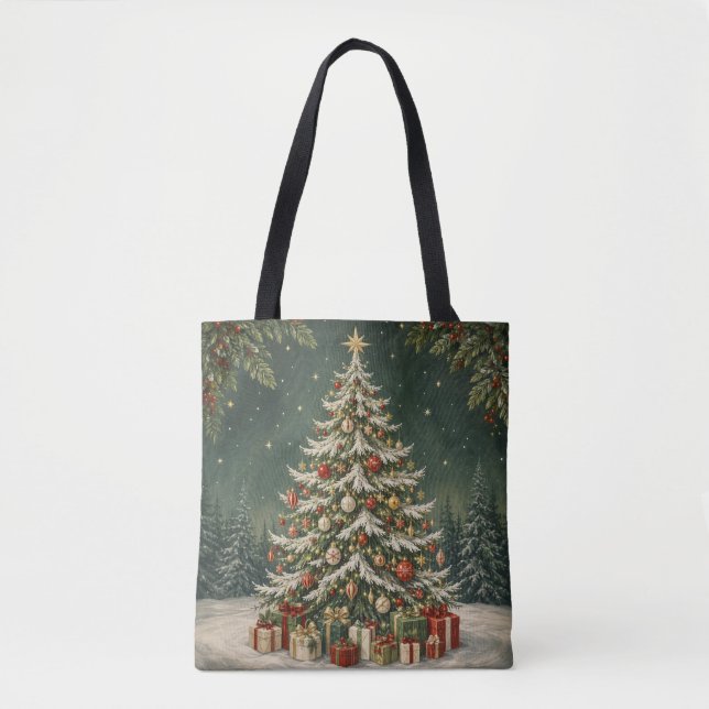 Tote Bag La Couronne de la Forêt Hivernale (Devant)
