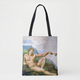 Tote Bag La création d'Adam, Michel-Ange, 1508-1512