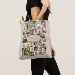 Tote Bag La Crème et la rouille de la collection de photos<br><div class="desc">sac fourre-tout Modèle photo que vous pouvez customiser avec jusqu'à 40 photos différentes. Le texte est écrit en caractères maigres et se lit "This Is Us", que vous pouvez modifier si vous le souhaitez. Le modèle photo est prêt à vous permettre d'ajouter vos images travaillant de gauche à droite dans...</div>