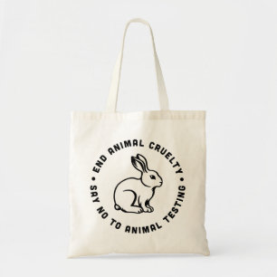 Tote Bag La cruauté envers les animaux finit par dire non a