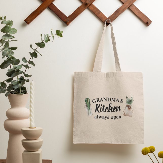 Tote Bag La cuisine moderne de grand-mère est toujours ouve (Créateur téléchargé)