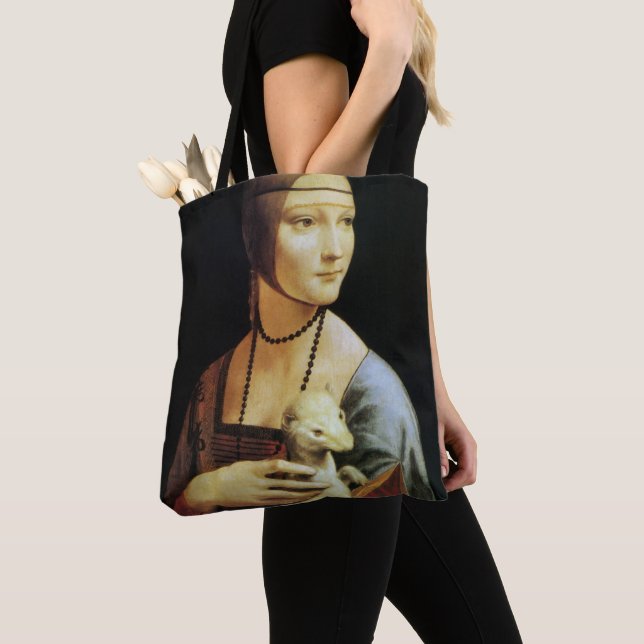 Tote Bag La Dame à l'hermine de Léonard de Vinci (De près)