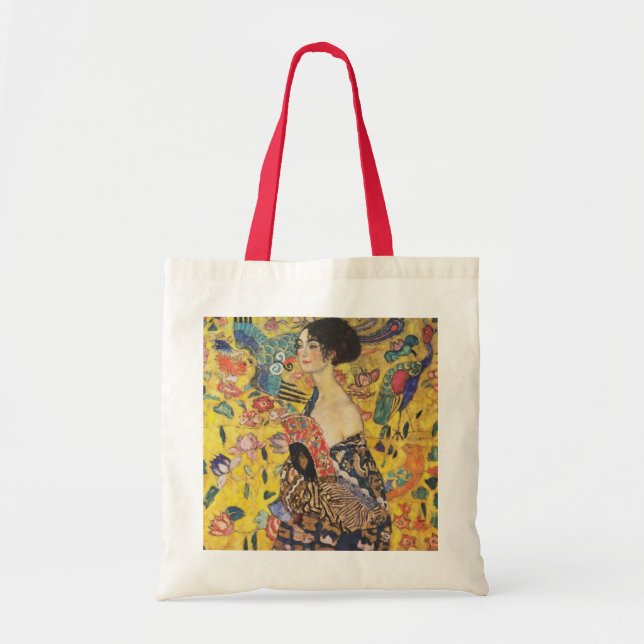 Tote Bag La Dame De Gustav Klimt À La Peinture Art Nouveau  (Devant)