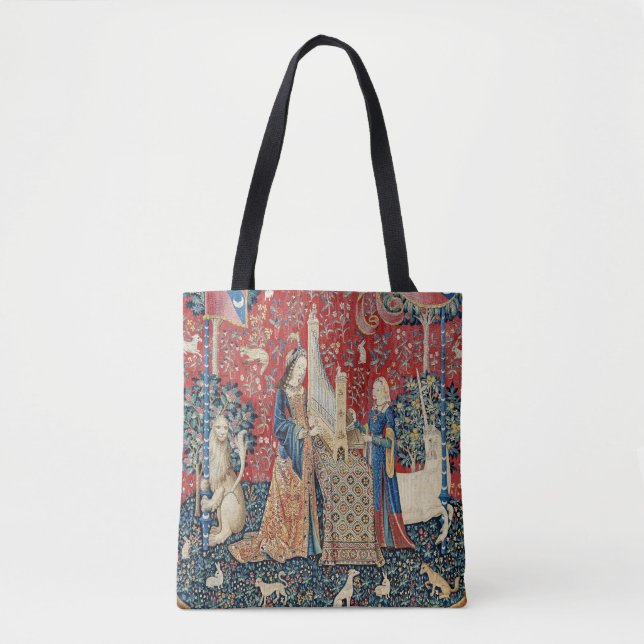 Tote Bag La Dame et la licorne, Audition (Devant)