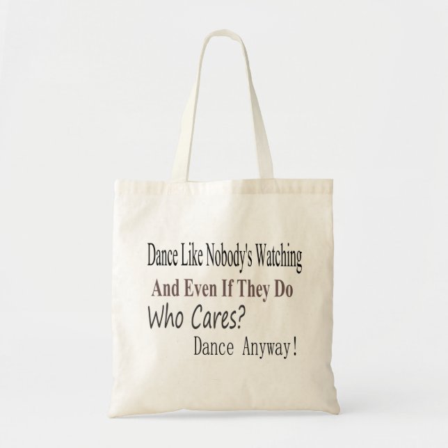 Tote Bag La danse aiment personne qui observe (Devant)