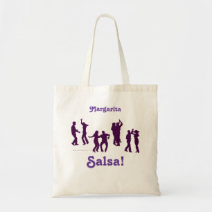 Tote Bag La danse de Salsa pose des silhouettes faites sur