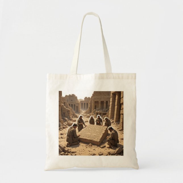 Tote Bag La découverte de la pierre de Rosette (1799) (Devant)