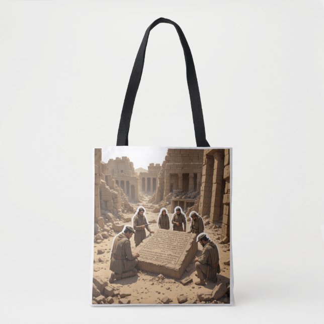 Tote Bag La découverte de la pierre de Rosette (1799) (Devant)