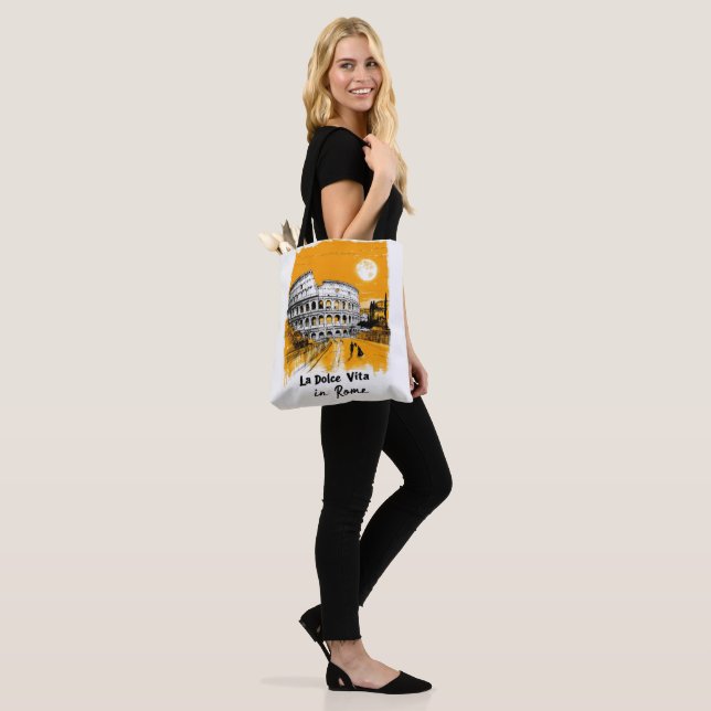 Tote Bag La Dolce Vita - Poster Art (Sur le modèle)