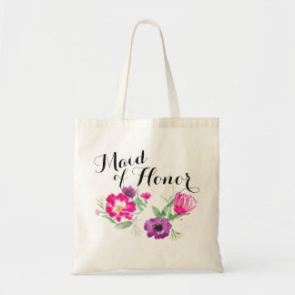 Tote Bag La domestique de l'aquarelle d'honneur fleurit