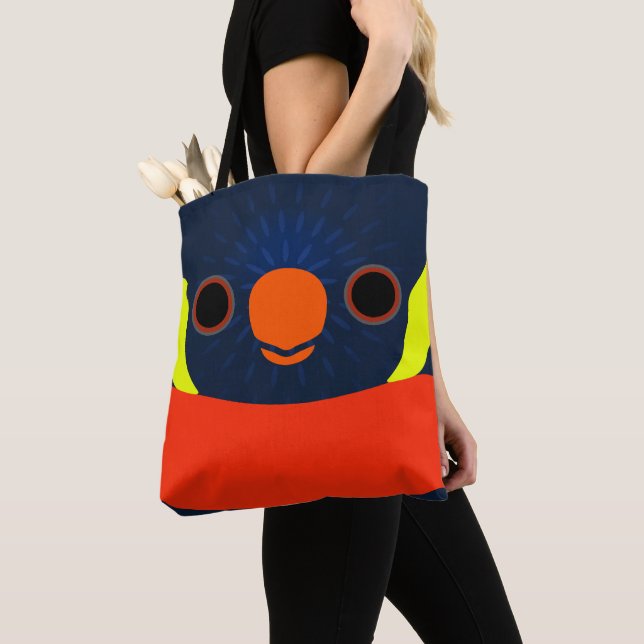 Tote Bag La face d'un loriquet crépuscule (De près)