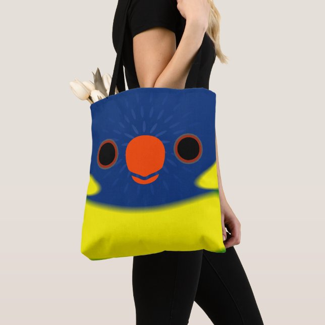 Tote Bag La face d'un loriquet souci (De près)