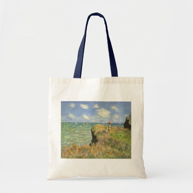 Tote Bag La falaise à Pourville de Claude Monet (Devant)
