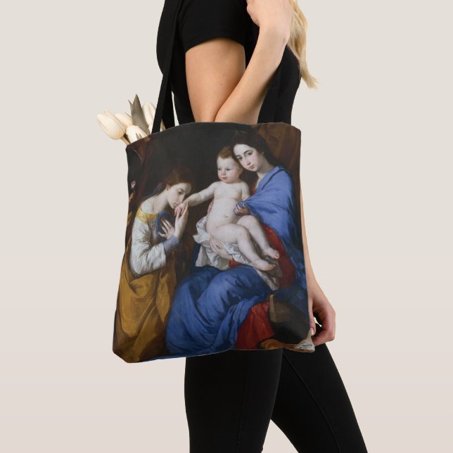 Tote Bag La famille sainte avec des saints Anne et (De près)
