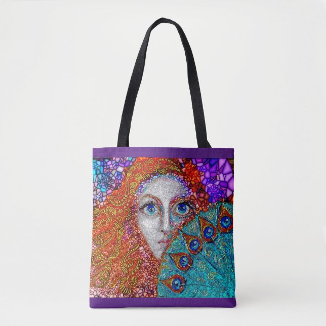 Tote Bag La fan de paon (Devant)