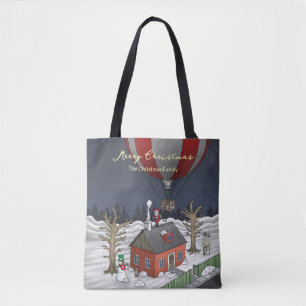 Tote Bag La fantastique montgolfière du Père Noël