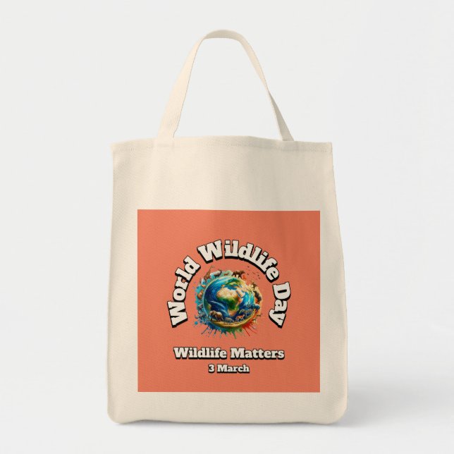 Tote Bag La Faune Compte. Journée mondiale de la faune (WWD (Devant)