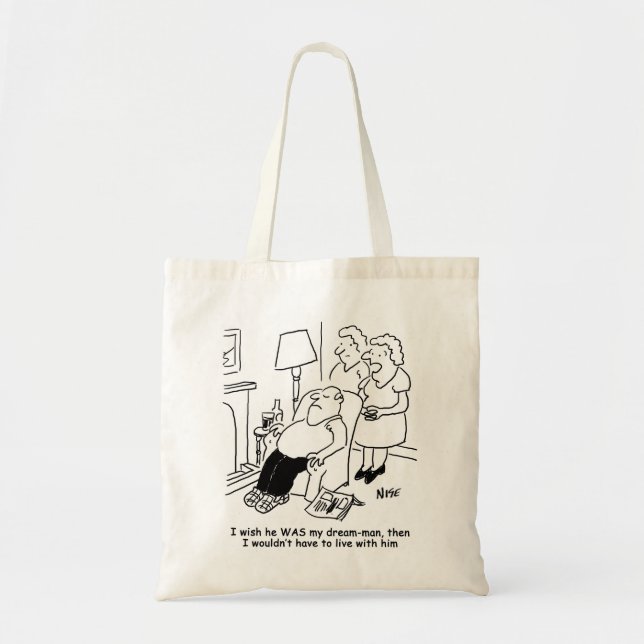 Tote Bag La femme aimerait que son mari soit son homme de r (Devant)