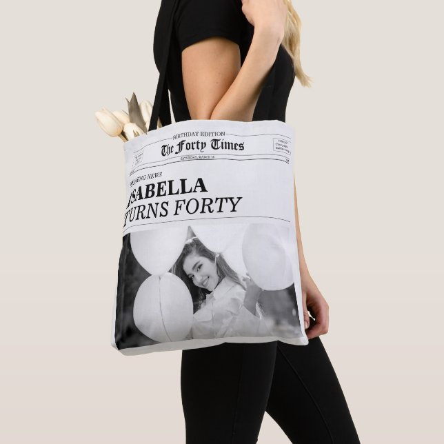 Tote Bag La fête d'anniversaire des 40 ans du journal The F (De près)