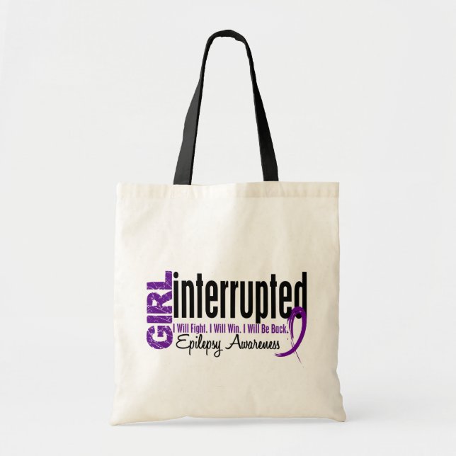 Tote Bag La fille a interrompu 1 épilepsie (Devant)