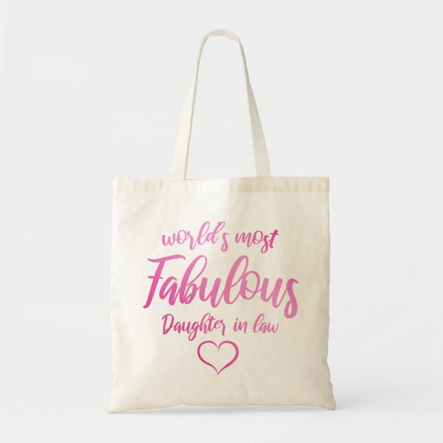 Tote Bag La fille la plus fabuleuse du monde en droit (Devant)