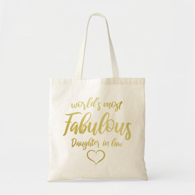 Tote Bag La fille la plus fabuleuse du monde en droit (Devant)