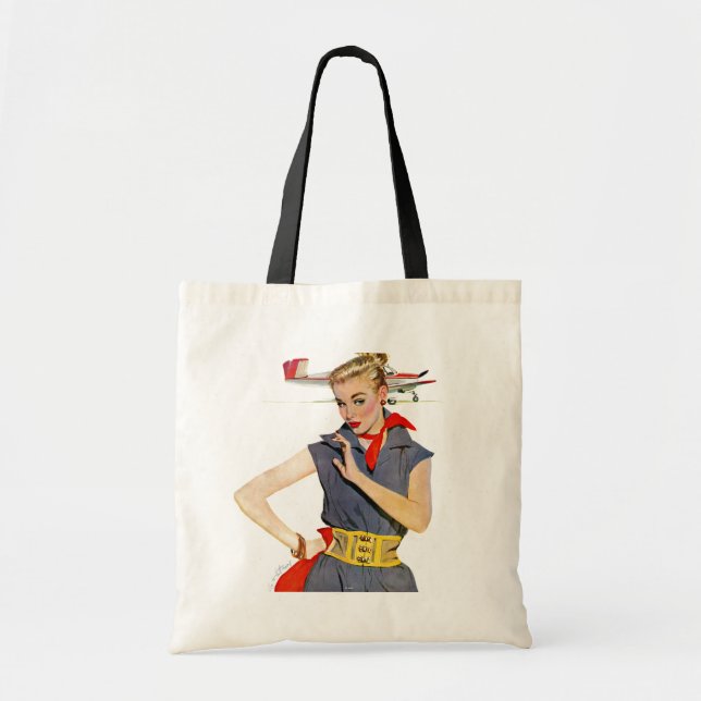 Tote Bag La fille qui a volé des avions (Devant)