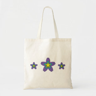 Tote Bag La fleur Girly de bande dessinée de fille tient l