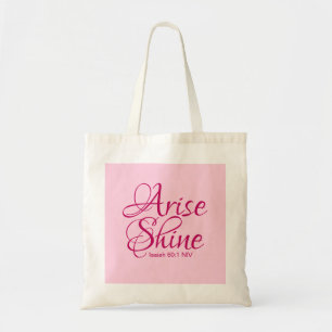 Tote Bag La foi chrétienne se lève et brille Bible Verse ro