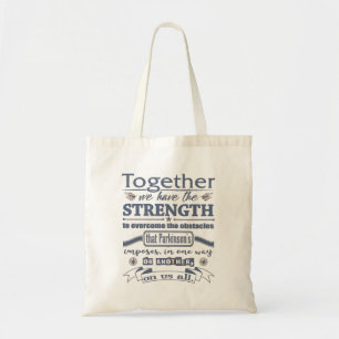 Tote Bag La force unie de Parkinson bleu