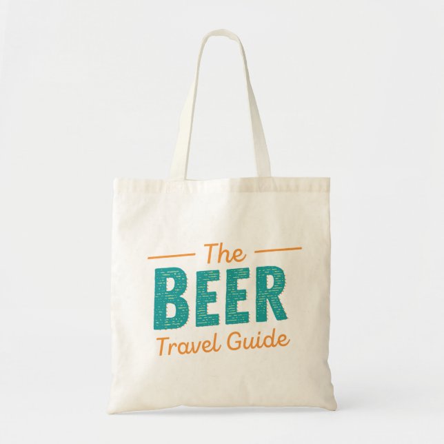 Tote Bag La Fourre-tout du voyage de bière (Devant)