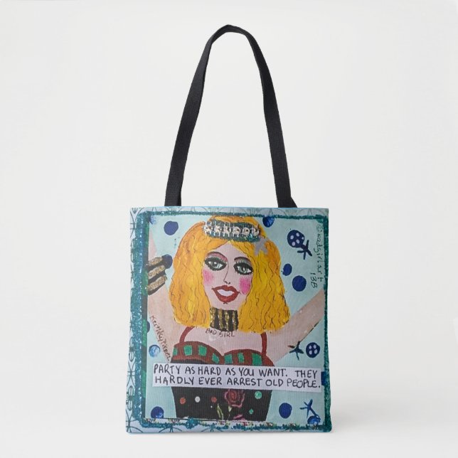 Tote Bag la Fourre-tout-partie aussi dur que vous les (Devant)